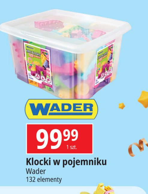 Klocki w pude艂ku 132 szt Wader promocja