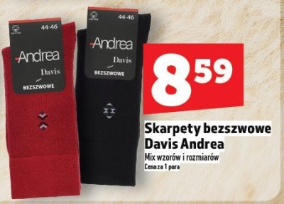 Skarpety bezszwowe Davis Andrea promocja w TOPAZ