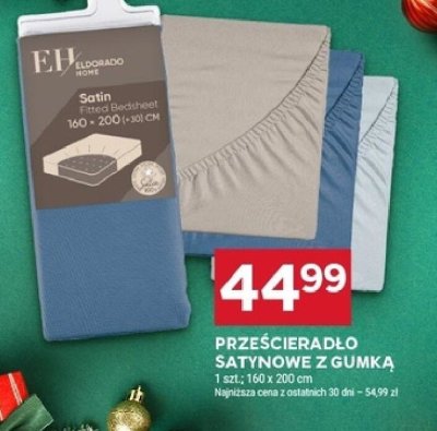 Prześcieradło satynowe z gumką promocja w Stokrotka