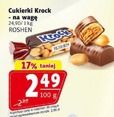 Cukierki Krock Roshen na wagę promocja w Prim Market
