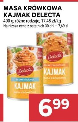 Masa krówkowa Kajmak Delecta promocja w Stokrotka