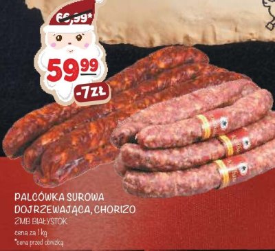Kiełbasa palcówka surowa dojrzewająca chorizo ZMB Białystok promocja w Arhelan