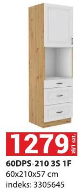 Szafka kuchenna 60DPS-210 3S 1F promocja w Merkury Market