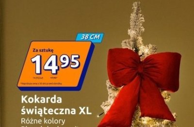 Kokarda świąteczna XL promocja w Action