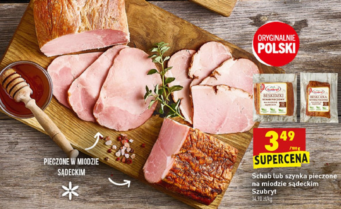 Schab pieczony na miodzie s膮deckim Szubryt promocja