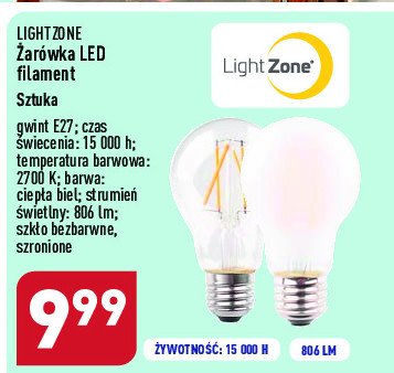 呕ar贸wka led 806 lm e27 Light zone promocja