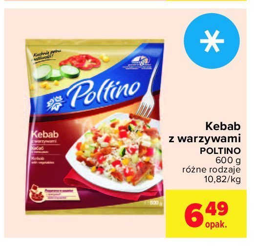 Kebab z warzywami Poltino promocja