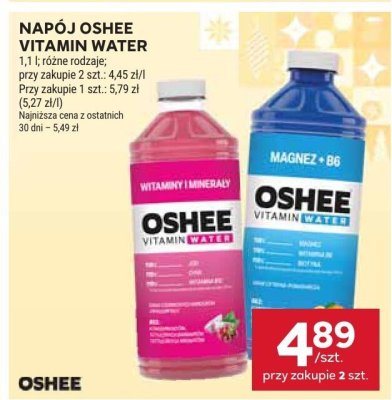 Napój Oshee Vitamin Water różne rodzaje promocja w Stokrotka