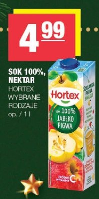 Sok 100%, nektar Hortex wybrane rodzaje promocja w SPAR