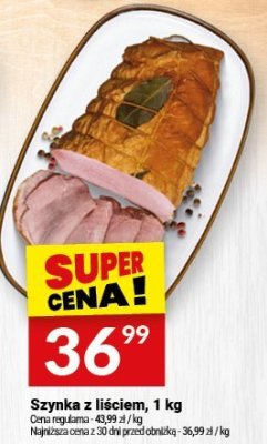 Szynka z liściem, 1 kg promocja w Twój Market