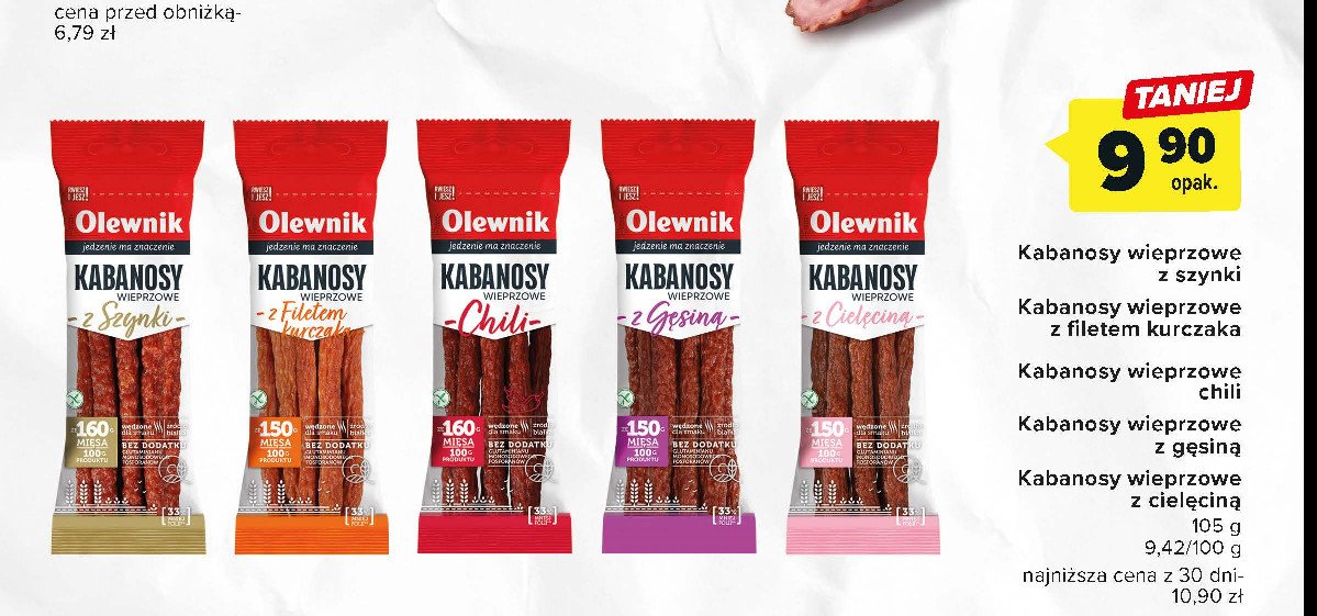 Kabanosy chili Olewnik promocja