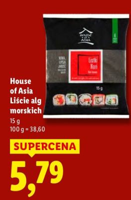 Liście alg morskich House of Asia promocja w Lidl