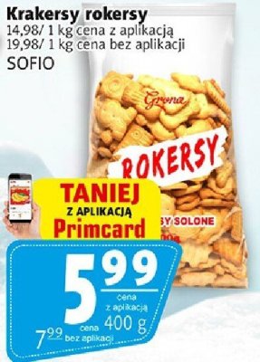 Krakersy Krakersy rokersy SOFIO promocja w Prim Market