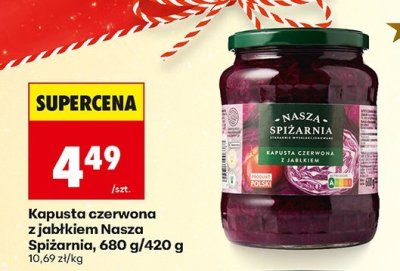Kapusta czerwona z jabłkiem  promocja w Biedronka