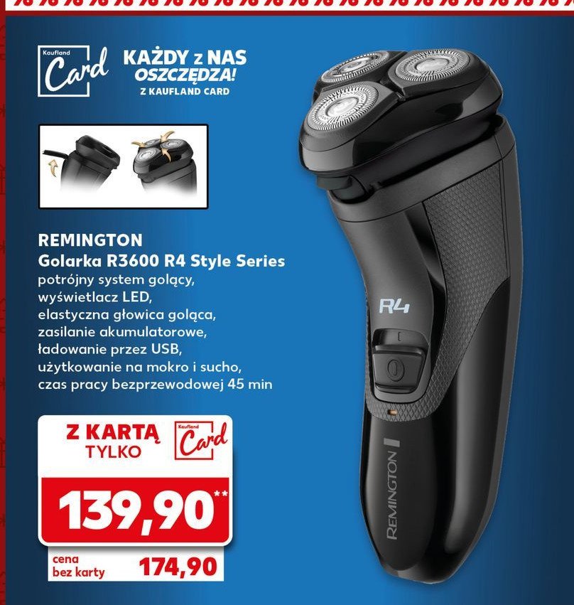 Golarka r3600 style series Remington promocja