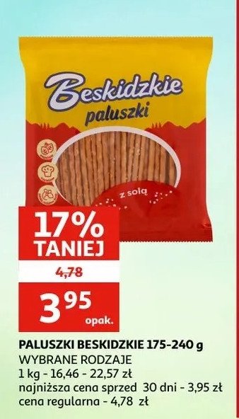 Paluszki z solą Aksam beskidzkie promocja