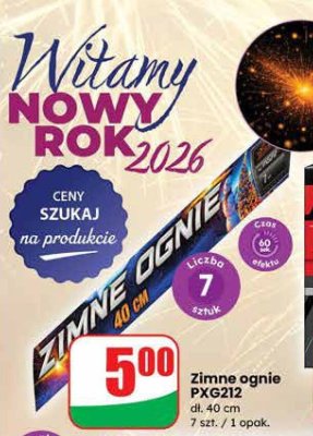 Zimne ognie PXG212 promocja w Dino
