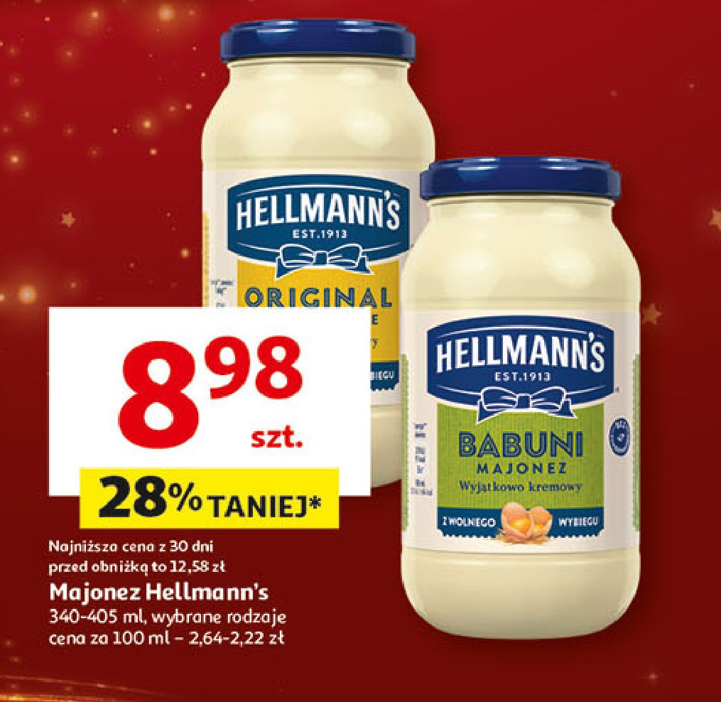 Majonez oryginalny Hellmann's promocja w Auchan