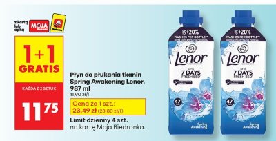 Płyn do płukania tkanin Spring Awakening Lenor, 987 ml promocja w Biedronka