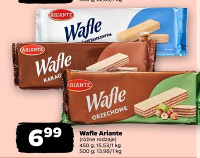 Wafle Ariante o smaku kakaowym promocja w Netto