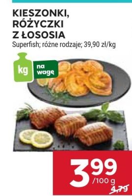 Kieszonki, różyczki z łososia Superfish różne rodzaje promocja w Stokrotka