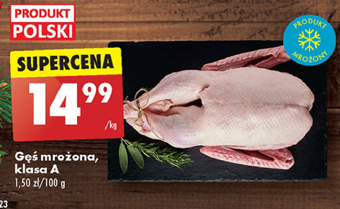Gęś mrożona kl. a promocja