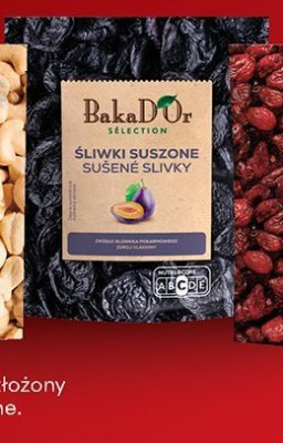 Śliwki suszone Bakad'Or Selection promocja w Biedronka