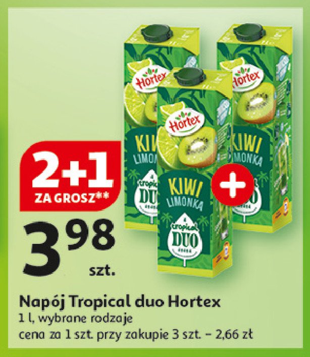 Napój kiwi limonka Hortex tropical duo promocja