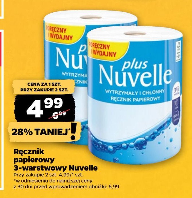 Recznik papierowy Nuvelle plus promocja