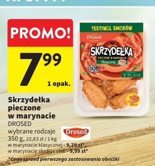 Skrzydełka z kurczaka w marynacie słodkie chilli Drosed promocja