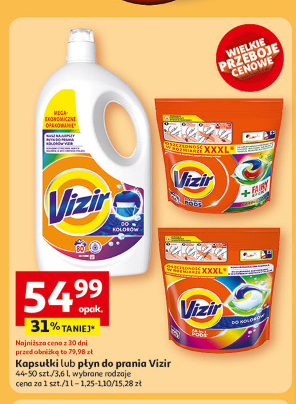 Płyn do prania do kolorów Vizir promocja