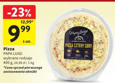 Pizza PAPA LUIGI promocja w Intermarche