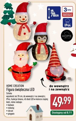 Figura świąteczna LED  promocja w Aldi