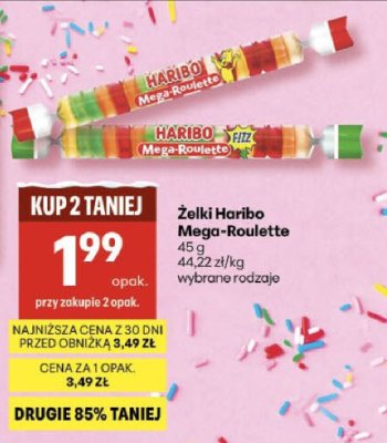 Żelki Haribo Mega-Roulette promocja w Delikatesy Centrum