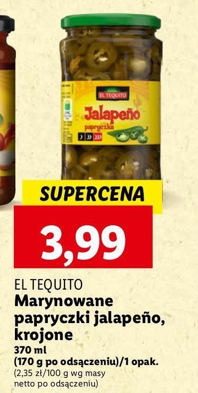 Papryka zielona jalapeno El tequito promocja