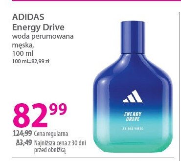 Woda perfumowana Adidas energy drive promocja