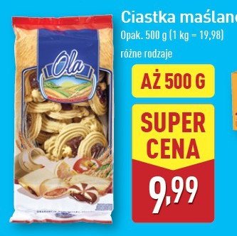 Ciastka maślane Ola promocja