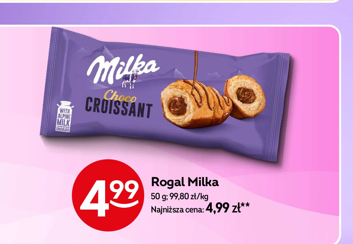 Rogal kakaowy Milka promocja w Żabka