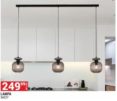Lampa 3xE27 promocja w Merkury Market