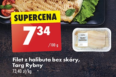 Halibut filet bez skóry Pomorski targ rybny promocja