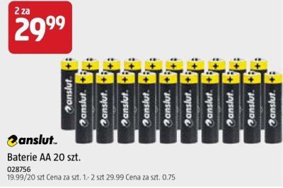 Baterie AA anslut 20 szt. promocja w Jula