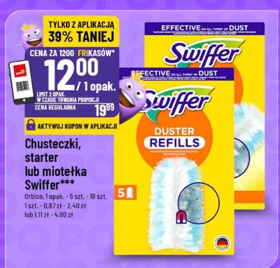 Chusteczki, starter lub miotełka Swiffer promocja w POLOmarket