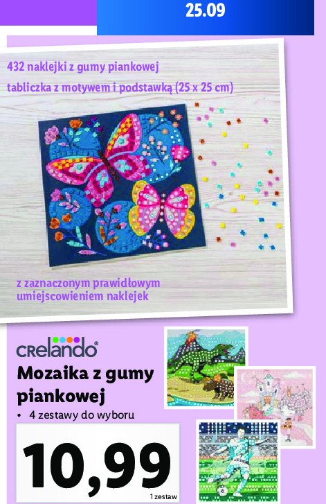 Mozaika z gumy piankowej Crelando promocja