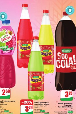 Napój gazowany owocowy Soo Cola Hellena promocja w Dino
