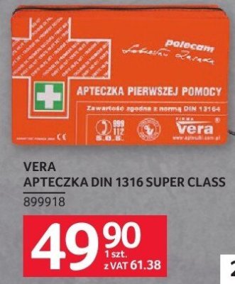 Apteczka pierwszej pomocy Vera DIN 13316 Super Class promocja w Selgros