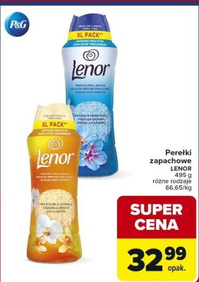Perełki zapachowe LENOR 495g różne rodzaje promocja w Carrefour Market