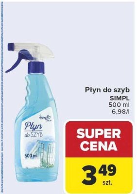 Płyn do szyb 500ml Simpl promocja w Carrefour