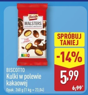 Kulki w polewie kakaowej  promocja w Aldi