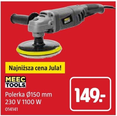Polerka Ø150 mm 230 V 1100 W MEEC TOOLS promocja w Jula