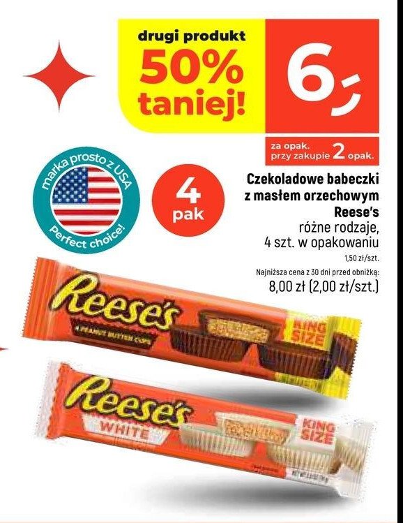 Babeczki z kremem orzechowym w białej czekoladzie Reese's white promocja